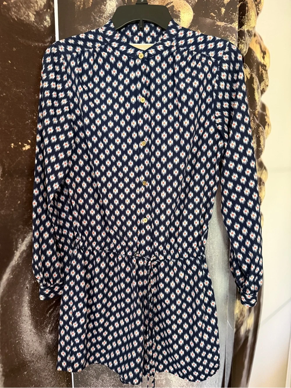 Michael Kors Ikat Button-Front Dress